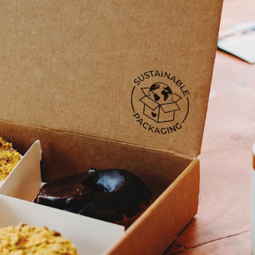 Stamp for marking sustainable packaging of small brands by biterswit