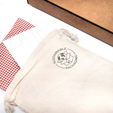 stamp for plastic-free packaging such as cotton bags by biterswit
