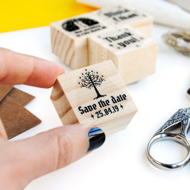 4 wedding stamp set One wedding to rule them all for geeky Middle Earth wedding decorations