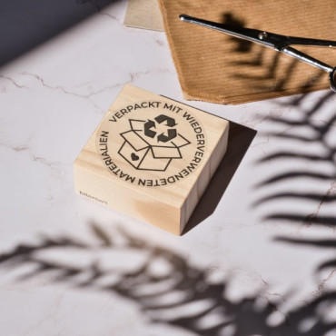 eco packaging stamps in Deutsch for small shops by biterswit