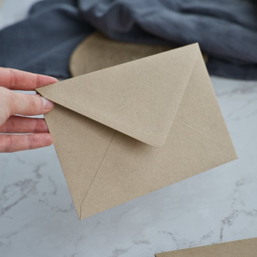 kraft paper envelope for postcards by biterswit