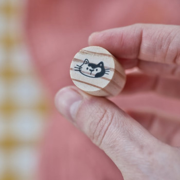 Journaling just got cuter with this expressive cat face stamp set by Biterswit