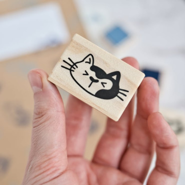 Cat expression stamp set for creative journaling and DIY projects by Biterswit