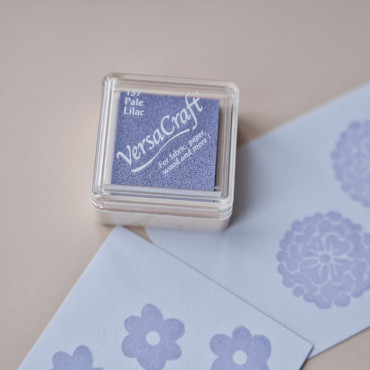 VersaCraft Pale Lilac, light Violet mini ink pad for paper, fabric, and wood