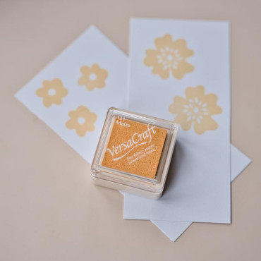 VersaCraft Maize - Pale Yellow mini ink pad for paper, fabric, and wood