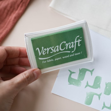 Works great on cotton, linen, kraft paper, cardboard, and wood. A versatile ink for all your stamping ideas.