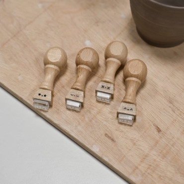 Kawaii expression stamps for ceramists – Ideal for classes, DIY gifts and creative clay projects
