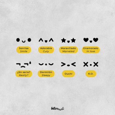 Sello kawaii para cerámica - Caritas tipo anime para tazas, bowls, macetas y detalles de arcilla Sello kawaii para cerámica - Caritas tipo anime para tazas, bowls, macetas y detalles de arcilla