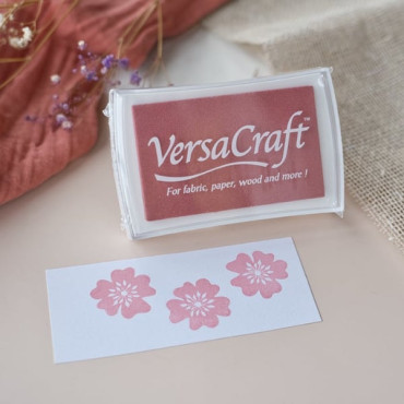 Tinta VersaCraft Ash Rose – Rosa empolvado para sellos sobre tela, papel, madera y proyectos de boda