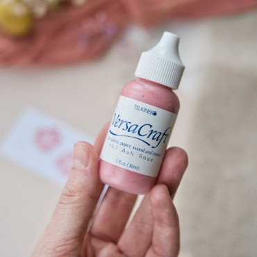 Recarga tinta VersaCraft Ash Rose – Rosa empolvado para tela, papel, madera y manualidades