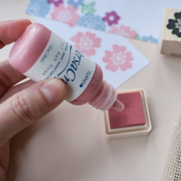 Recarga tinta rosa empolvado – Para sellos en tela, papel, madera y detalles de boda Recarga tinta rosa empolvado – Para sellos en tela, papel, madera y detalles de boda
