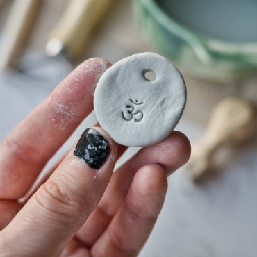 Sello mantra Om para decorar jabones y bowls de meditación | Herramienta de cerámica espiritual Sello mantra Om para decorar jabones y bowls de meditación | Herramienta de cerámica espiritual
