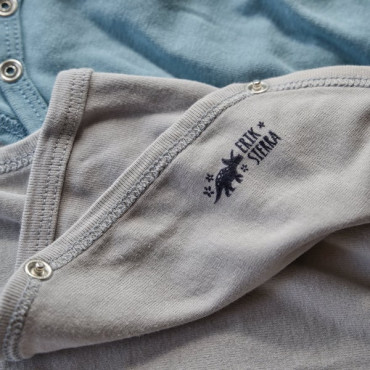 marcar la ropa del cole con sello original automático con especies de dinosaurio by biterswit