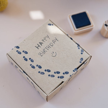Footstep stamp for geeky invites, journaling, handmade pirate maps and whimsical stationery projects