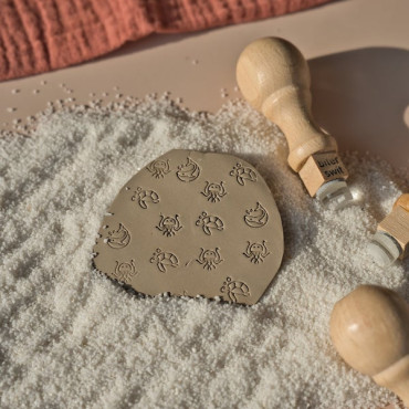 Whale stamp for clay, jellyfish and turtle texture stamps for creative ocean-inspired pottery pieces