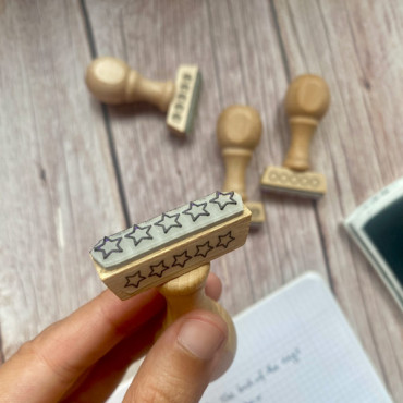 Bullet journal stamp for rating movies, books or days with icons in horizontal or vertical Bullet journal stamp for rating movies, books or days with icons in horizontal or vertical