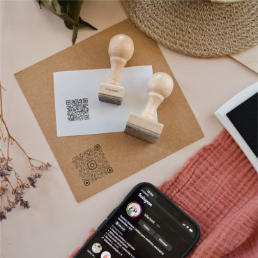 Sello personalizado de código QR, desde 2 cm hasta 4,5 cm, para packaging y marketing