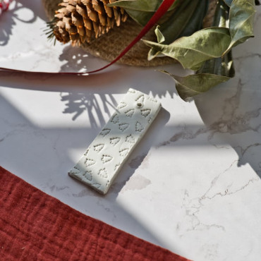 Sello navideño árbol para scrapbooking, arcilla polimérica y adornos navideños DIY