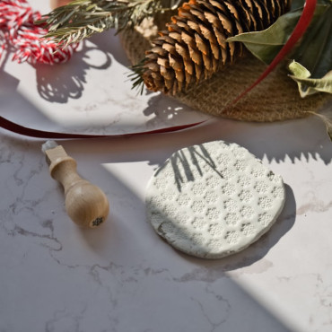 Sello copo nieve para decorar piezas de cerámica, arcilla polimérica y regalos DIY
