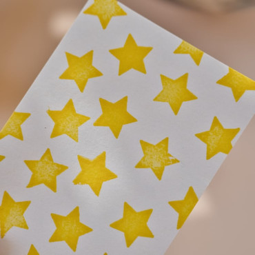 Star stamp for bullet journal, scrapbooking, cardmaking and handmade packaging