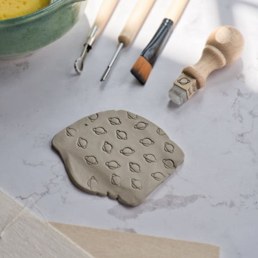 Sello de Saturno para cerámica y arcilla, herramienta creativa para estampar piezas handmade