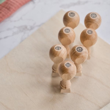 Chakra pottery stamp set or individual stamps for mindful ceramic artists and spiritual brands