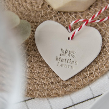 Custom name stamp with botanical leaves | Wedding favor stamp for DIY brides, soap makers, pottery and handmade gifts