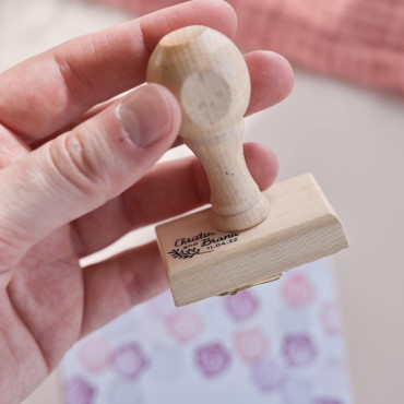 Sello de boda boho con diseño botánico para sobres, etiquetas y recuerdos personalizados