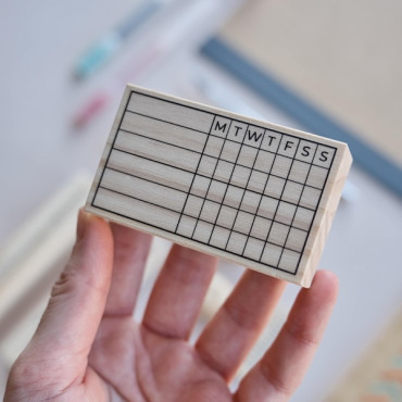 Weekly to do list rubber stamp for planner, bullet journal and agenda, customizable language