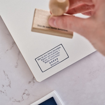 Sello para marcar libros que regalas, sello personalizado lector con frase divertida, regalo para amantes de los libros