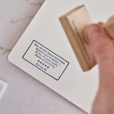 Sello ex libris moderno para libros regalados, sello personalizado con nombre y frase divertida para lectores