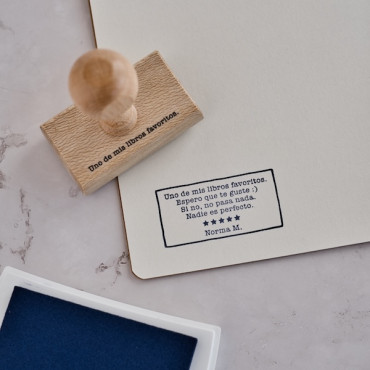 Sello para amantes de los libros, sello personalizado para marcar libros que regalas, regalo original para lectores