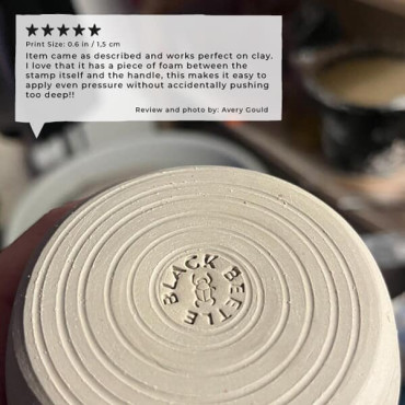 sello para barro del escarabajo egipcio que puedes personalizar con tu nombre o texto by biterswit reseña cliente