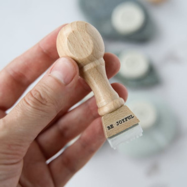 Decorative stamps for pottery and clay, mini personalized phrases and cute hidden details