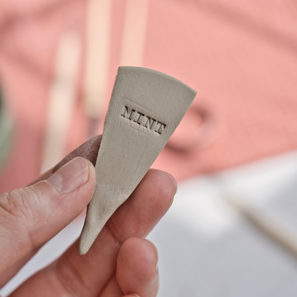 Mini herb name stamps in English for kitchen, plant labels for pots, ceramic markers DIY