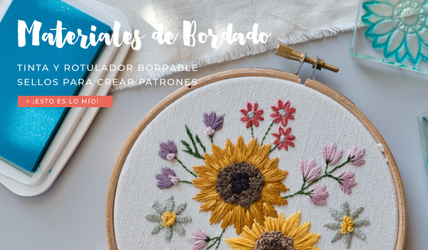 Materiales-para-bordado-tinta-y-rotulador-borrable-sellos-para-crear-patrones-by-biterswit